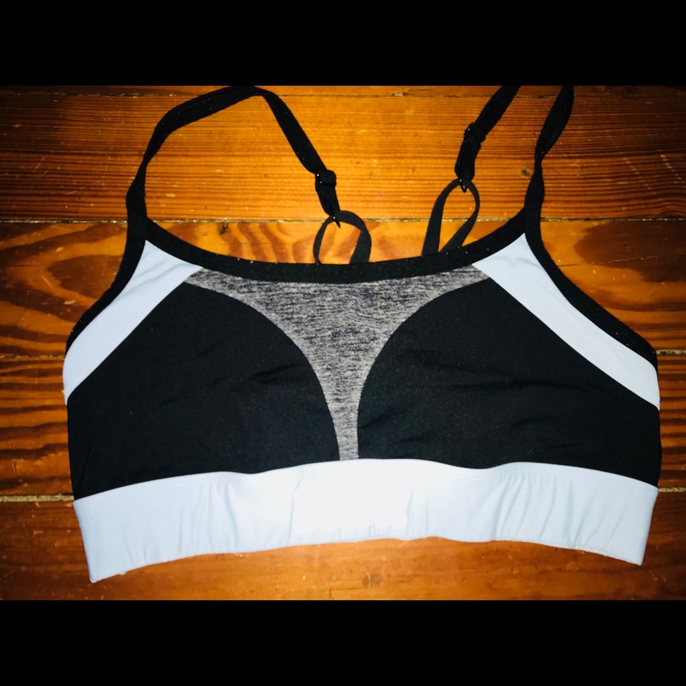 Pink sports bra